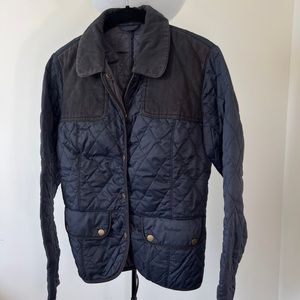 Barbour Jacket - Ladies - Navy - Size US 4 - Strattford Quilt